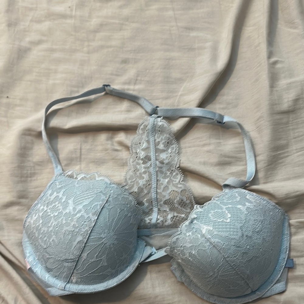 Victoria's Secret Blue Lace Underwire Bra